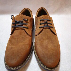 Freeman Ronan Oxford Light Brown size 8.5 Memory Foam Men's Shoes. EUC